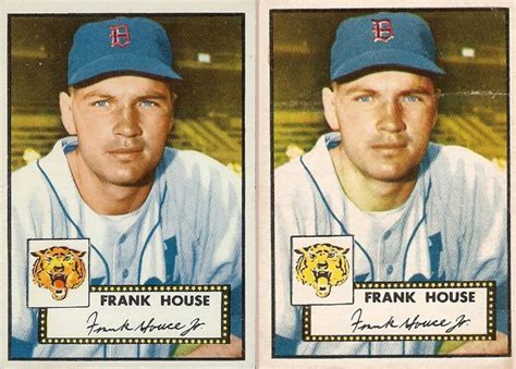 As a result, a baseball error cards appear from time to time. Bob Lemke's Blog: '52T House: Error or variation?