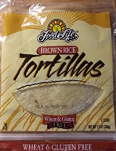 Gluten free brown rice tortillas provide all the gluten free benefits and they taste great! Food for Life Brown Rice Gluten Free Tortillas (Pack of 4 ...