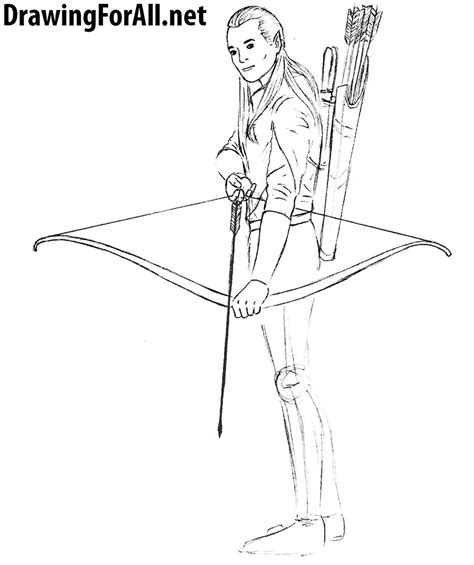 You will start by drawing out a circle that is a bot oblong is shape. How to draw Legolas | Drawingforall.net