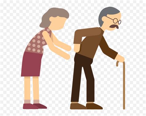 Old Man Clipart Png Old People Walking Cartoon Emojiold Man With
