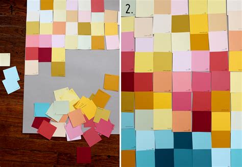 Modern Wall Art With Paint Swatches A Beautiful Mess