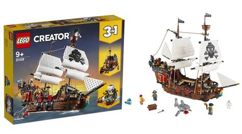 A lego® creator 3in1 pirate ship (31109), pirates' inn or skull. LEGO Creator 31109 Pirate Ship revealed