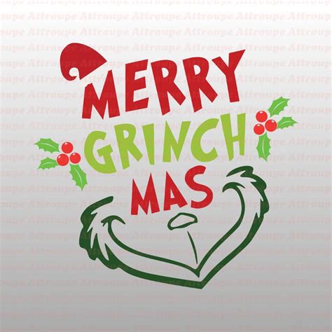 Merry Grinchmas Christmas Dr Seuss Svg 11 Svg Dxf Cricut Etsy
