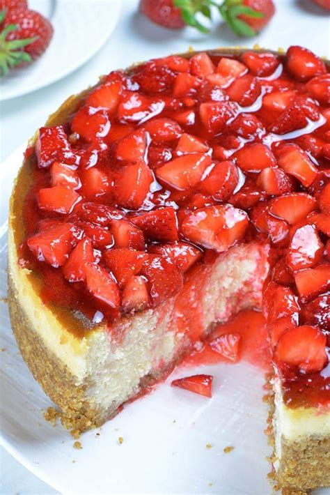 Boil and if desired strain to remove the seeds. Strawberry Cheesecake | Recipe in 2020 | Strawberry ...