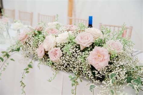 Wedding Top Table Flowers Babys Breath Wedding Flowers Wedding