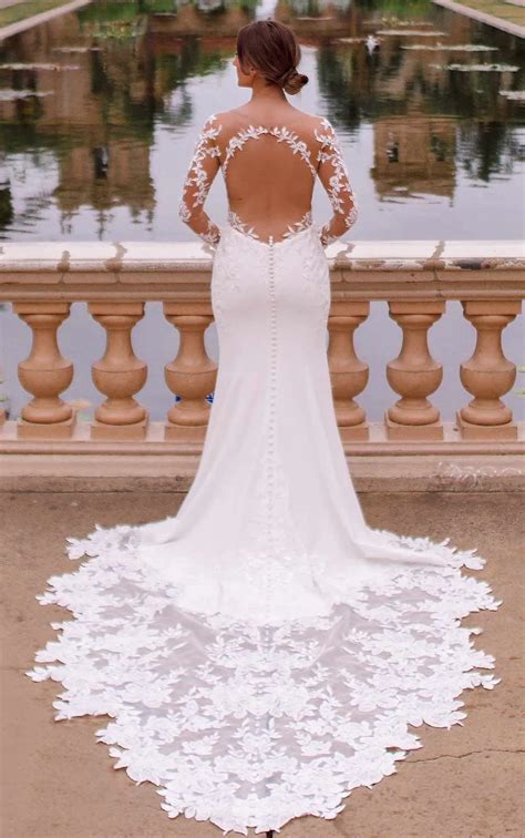 Sexy Lace Wedding Dress With Long Sleeves True Society Bridal