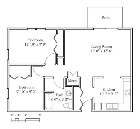 Apartment floor plans 2 bedroom. Sample Floor Plans | Meadowlark | Continuing Care ...