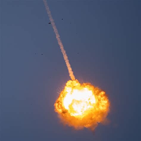High res pictures of Iron Dome interceptor doing its' job from today