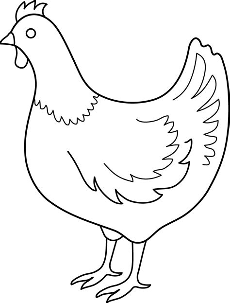 Chicken Outline Png 20 Free Cliparts Download Images On Clipground 2024