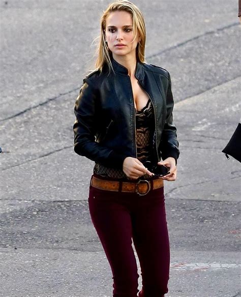 Natalie Portman Leather Jacket Celebrityleather