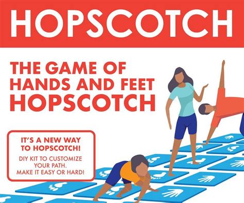 Hopscotch Game Hands And Feet Hopscotch Game Of Color Prints Etsy