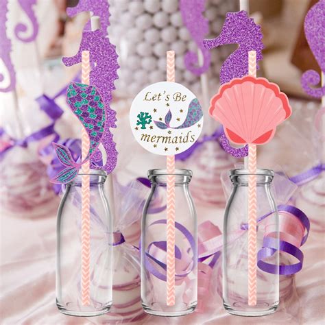 Buy Qifu 36pcs Little Mermaid Party Supplies Favors