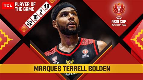 Marques Terrell Bolden 🇮🇩 Tcl Player Of The Game Saudi Arabia