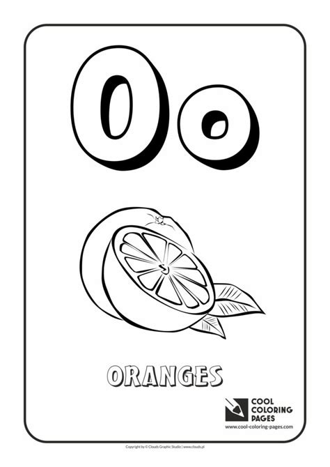 Cool Coloring Pages Letter O  Coloring Alphabet  Cool Coloring Pages