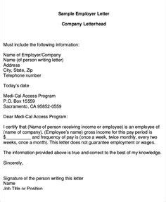 Proof of income letter pdf. proof of employment letter | Employer Income Verification ...
