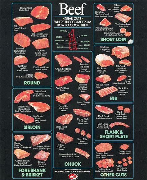 Printable Beef Cuts Chart