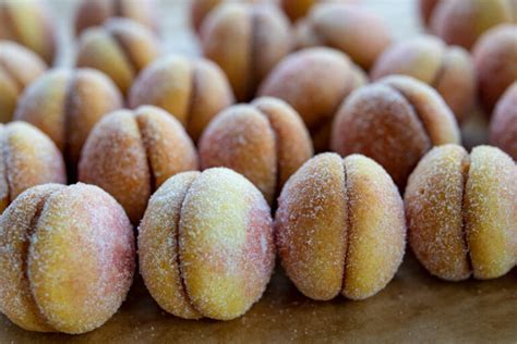 The two cookie halves then get joined together for the ultimate peach appearance. Breskvice: Croatian Peach Cookies | the Sunday Baker