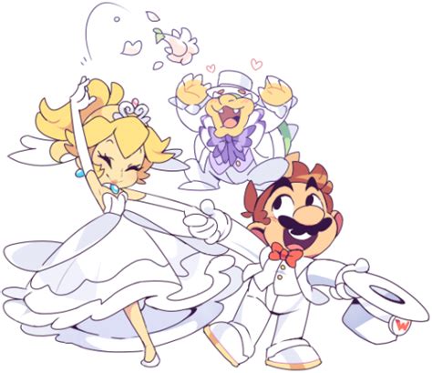 Mario And Peach Get Married Super Mario Brothers Super Mario Bros