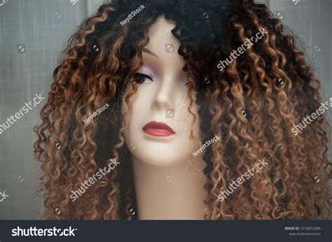 Closeup Woman Face Mannequin Afro Wig Stock Photo 1219872304 Shutterstock