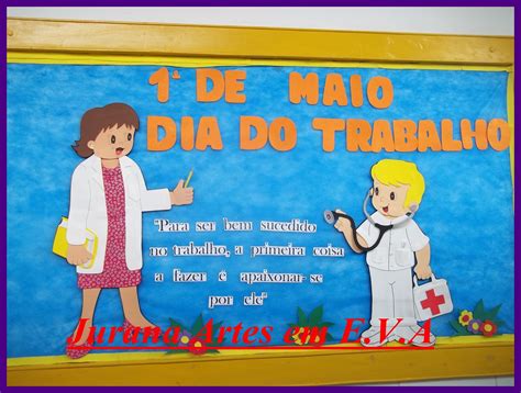 O dia do trabalho começou nos estados unidos, na cidade de chicago, no dia 1º de maio de 1886. Jurana artes em E.V.A: Painel Dia do Trabalho