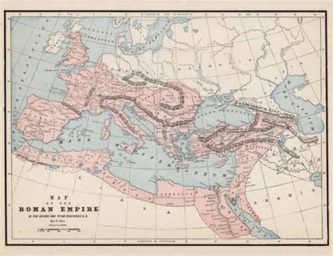 Map Of The Roman Empire In The Second And Third Centuries A D By