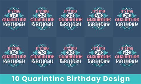 Happy Birthday Design Bundle 10 Quarantine Birthday Quote Celebration