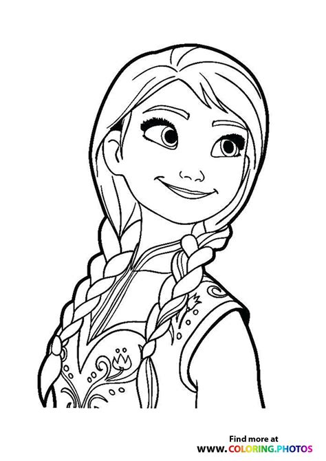 Frozen Coloring Pages For Kids Easy And Free Print Or Download