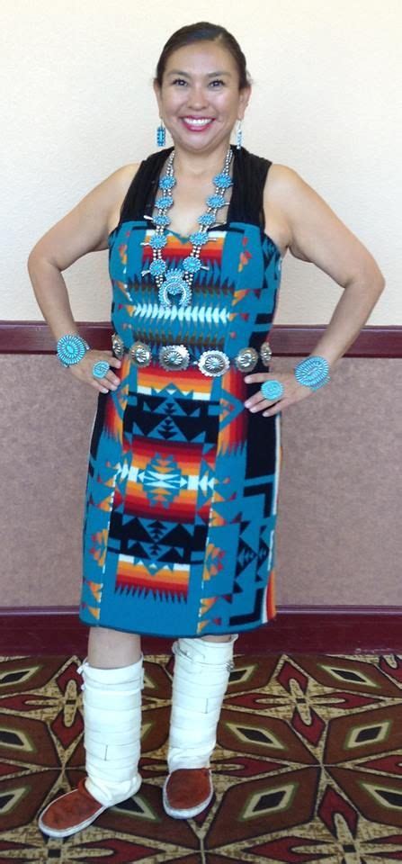 Traditional Authentic Native Designs By Irene Begay Navajo Native American Dress Native