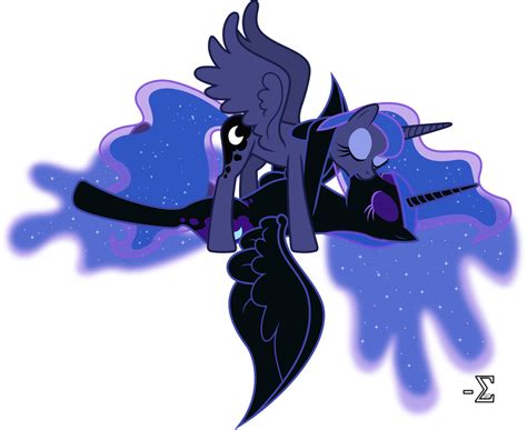 Nightmare Moon And Princess Luna Kissing Lm Ver By 90sigma On Deviantart