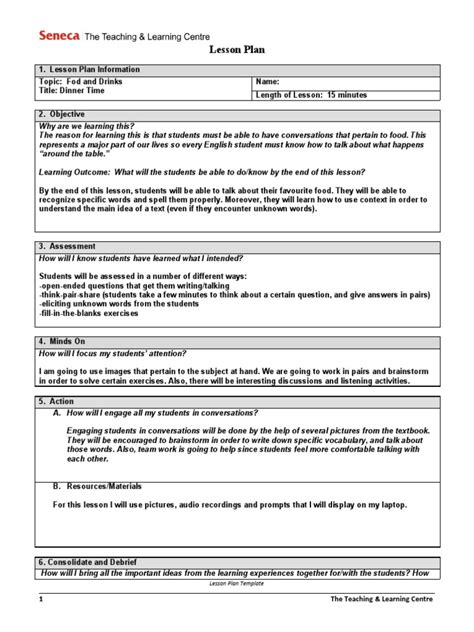 Lesson Plan Pdf Conversation Lesson Plan