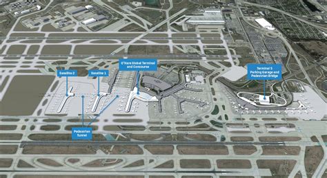 Map Of O Hare Terminals Maping Resources