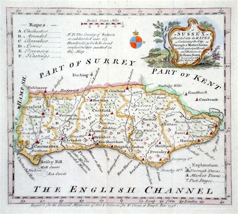 Antique Maps Of Sussex