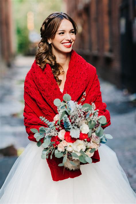 Wonderful Winter Wedding Inspiration Red Wedding Dresses Christmas