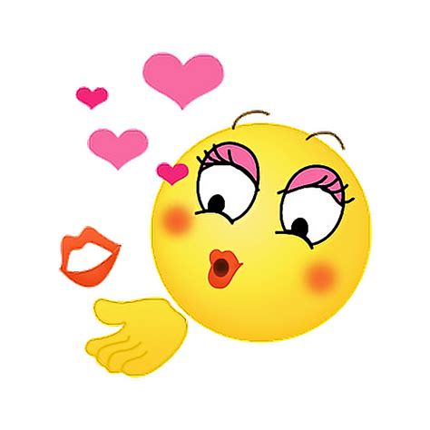 Kiss Smiley Transparent Background Png Png Arts