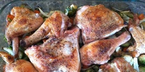 Why cut up a whole chicken in 2019? Oven Baked Whole Cut Up Chicken With Veggies