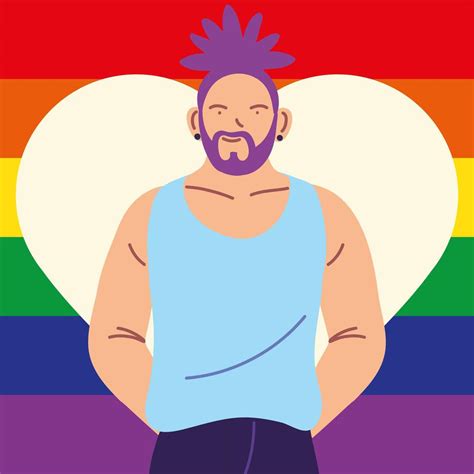 Xxl regenbogen flagge fahne lgbtq pride inkl. Mann mit Homosexuell Stolz Flagge auf Hintergrund, lgbtq ...