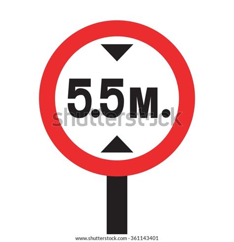 Height Restriction Symbol Stock Vector Royalty Free 361143401