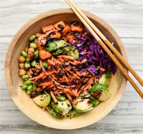 Video Sweet Potato And Brussels Sprout Buddha Bowl Recipe Henry Ford