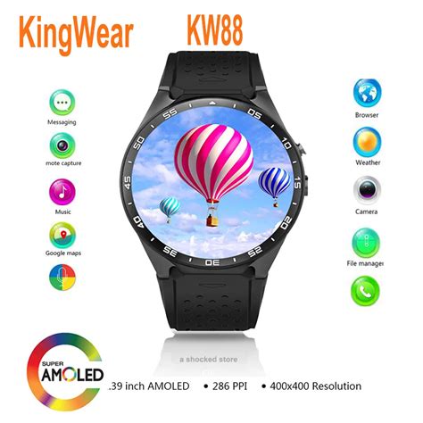 Kingwear Kw88 Android 51 Os Smart Watch Electronics Android 139 Inch