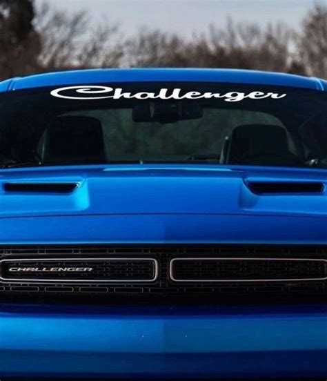 dodge challenger windshield decal