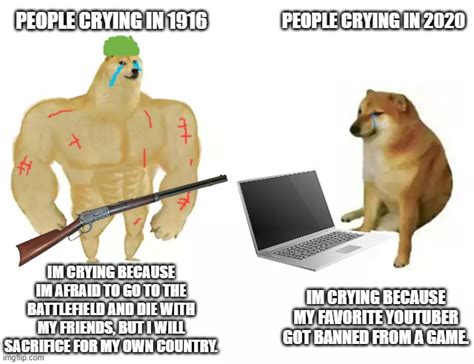 Among Us Man Meme Buff Doge Vs Crying Cheems Memes
