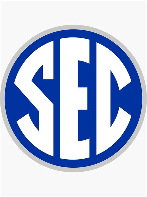 Blue And White Sec Logo University Of Kentucky Sticker For Sale By