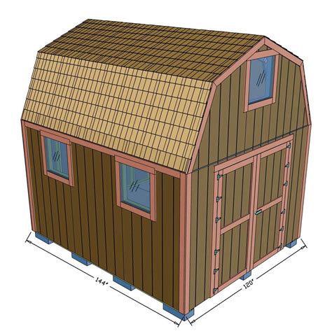 Diy 10x12 Barn Style Shed With A Loft Plans Two Story Shed Etsy Australia