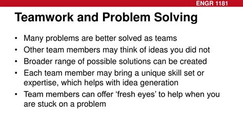 Ppt Teamwork And Problem Solving Powerpoint Presentation Free