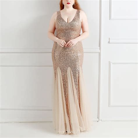Desiree Plus Size Gold Evening Dress Hello Curve