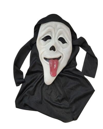 Scream Mask Tongue Out Wazzup Easter Unlimited Fun World Div Adult Size