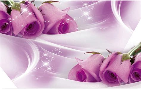 A collection of the top 58 3d wallpapers and backgrounds available for download for free. Fantasy Rose Purple Rose Flower Mural purple 3d room ...