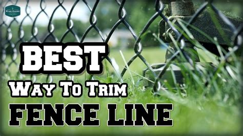 Easy Method Weed Eat Around Chain Link Fence Youtube