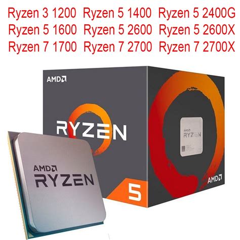 Processador Amd Ryzen 5 1600 2400g 2600 2600x 3600 5600g E Ryzen 7 1700
