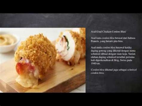 It is much easier to prepare than you may think. Resep Ayam Chicken Cordon Bleu - YouTube